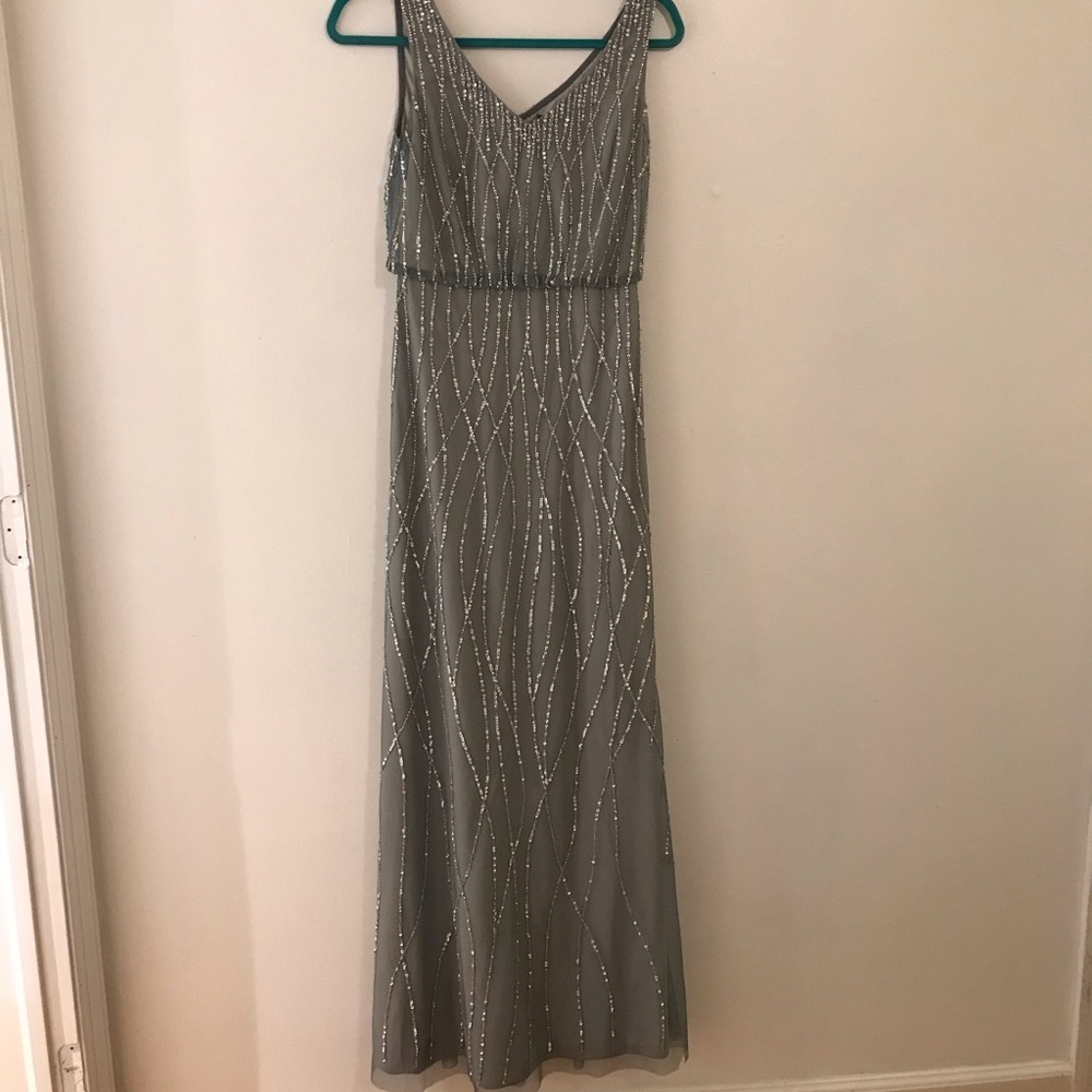 Adrianna papell beaded gown